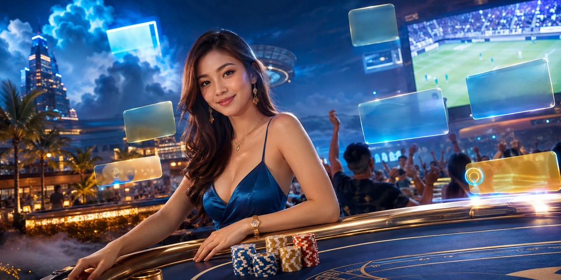 Suasana hiburan kasino di Genting Highlands waktu malam berseri-seri